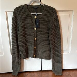 rag & bone Green Marlee Cardigan Army Green